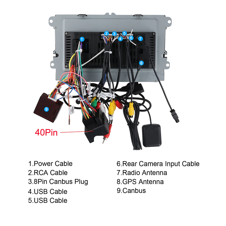 Podofo-Radio con GPS para coche, reproductor con Android, 4 + 64G, WIFI, 9 pulgadas, estéreo, Carplay, para VW/PASSAT/GOLF/SHARAN/POLO 35