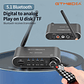 Receptor de Audio GTMEDIA Bluetooth 5,1 DAC convertidor analógico Digital Coaxial 3,5mm AUX RCA micrófono U disco Jack adaptador inalámbrico estéreo - Miniatura 4
