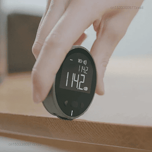 Medidor de Distancia Eléctrico DUKA ATuMan Q, Cinta Métrica con Pantalla LCD HD, Herramienta de Medición Recargable, Telémetro Digital