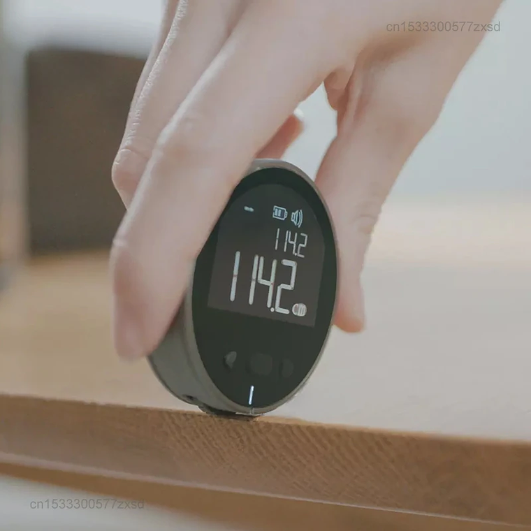 Medidor de Distancia Eléctrico DUKA ATuMan Q, Cinta Métrica con Pantalla LCD HD, Herramienta de Medición Recargable, Telémetro Digital 2