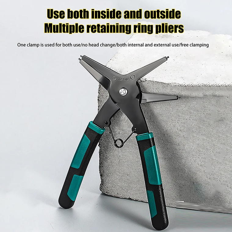 Alicates de anillo a presión, herramienta de engarzado multifuncional, removedor de anillo externo interno, alicates de retención, herramienta de mano 3