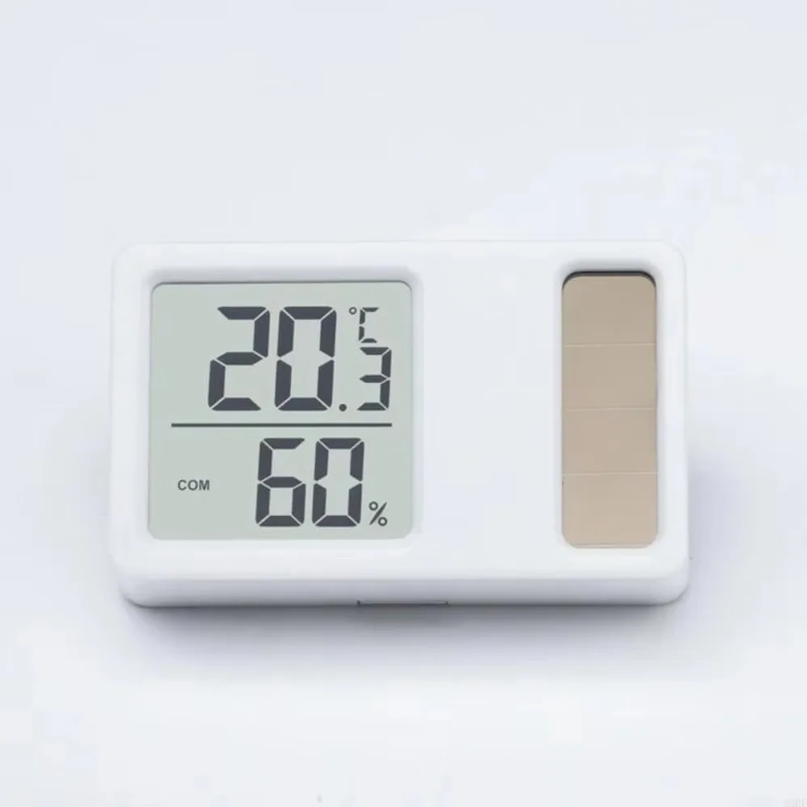 Termómetros con energía Solar 69HF, Mini medidor Digital de medición de temperatura y humedad de alta precisión, portátil 4