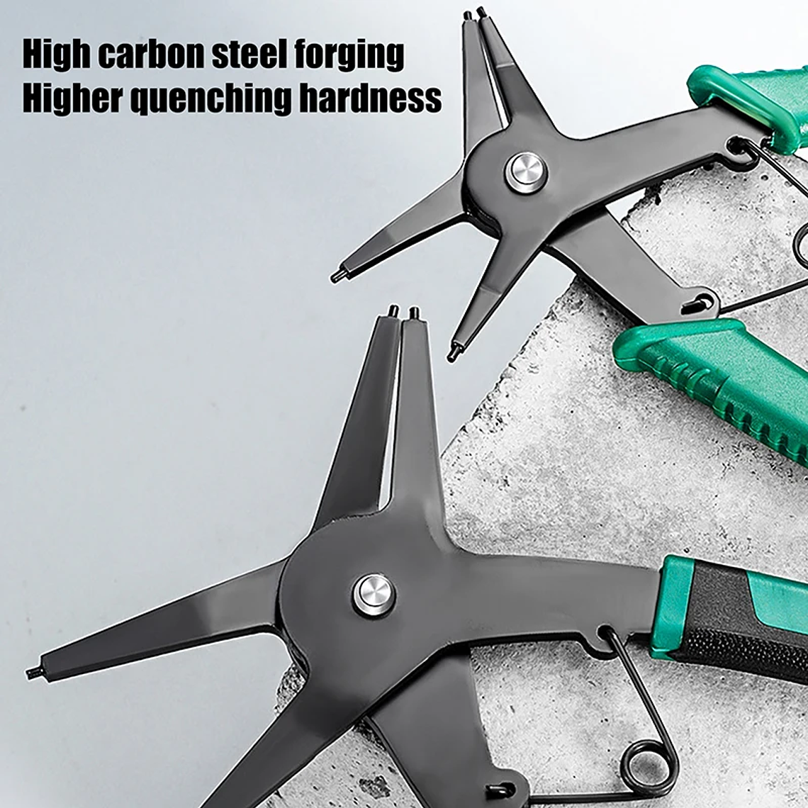 Alicates de anillo a presión, herramienta de engarzado multifuncional, removedor de anillo externo interno, alicates de retención, herramienta de mano 5