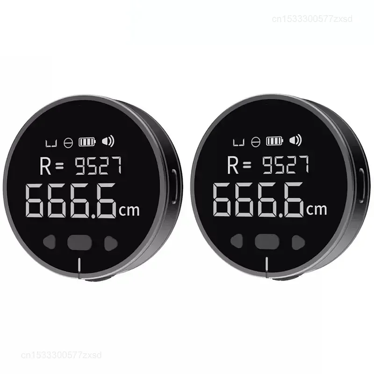 Medidor de Distancia Eléctrico DUKA ATuMan Q, Cinta Métrica con Pantalla LCD HD, Herramienta de Medición Recargable, Telémetro Digital 6