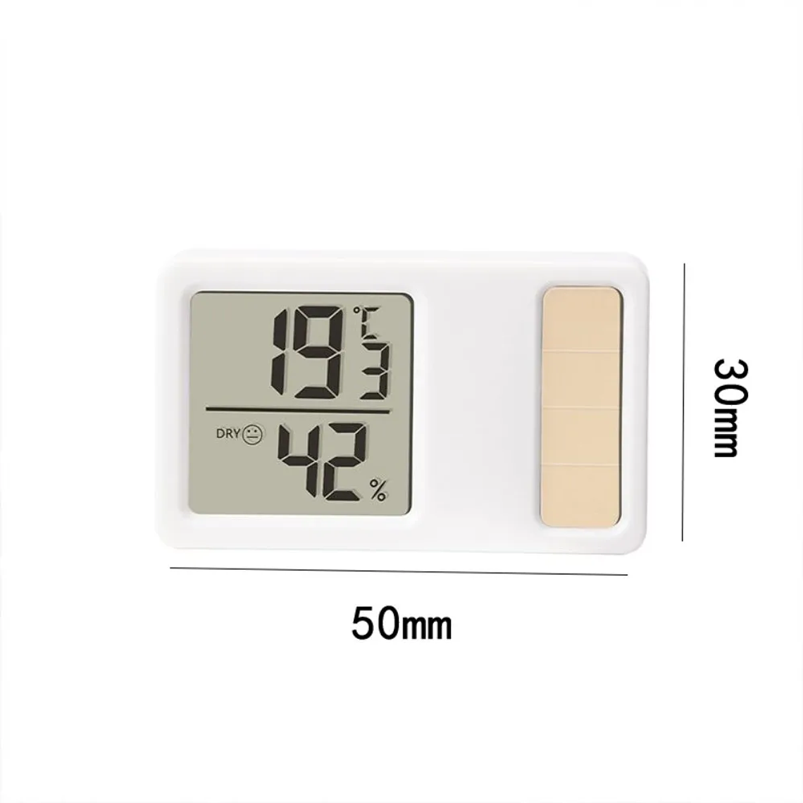 Termómetros con energía Solar 69HF, Mini medidor Digital de medición de temperatura y humedad de alta precisión, portátil 7