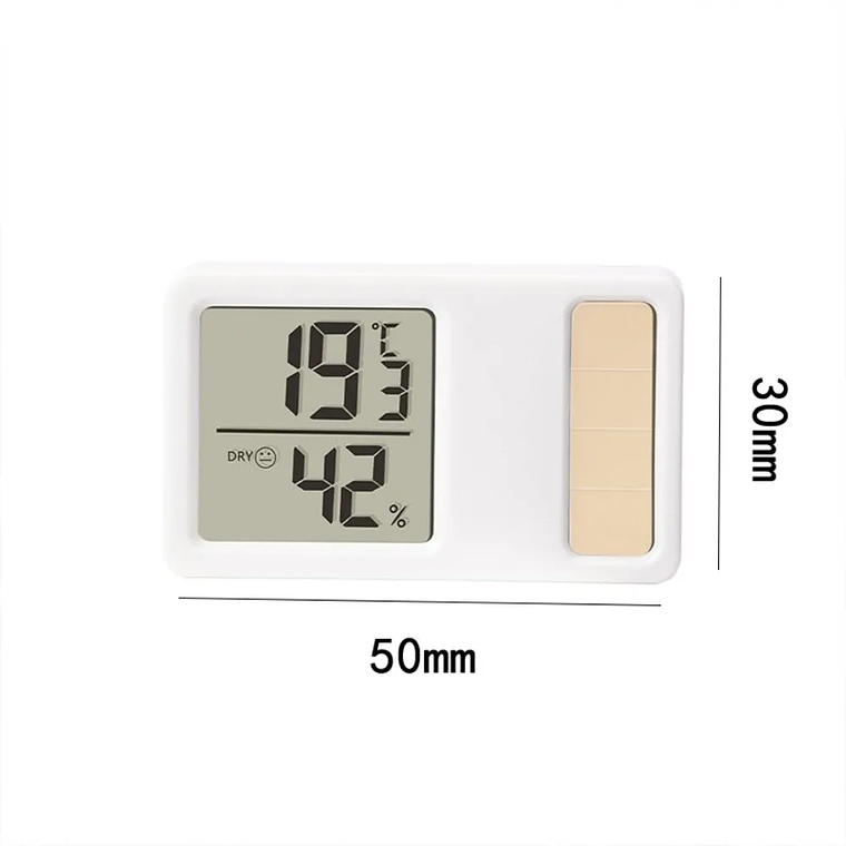 Termómetros con energía Solar 69HF, Mini medidor Digital de medición de temperatura y humedad de alta precisión, portátil 7