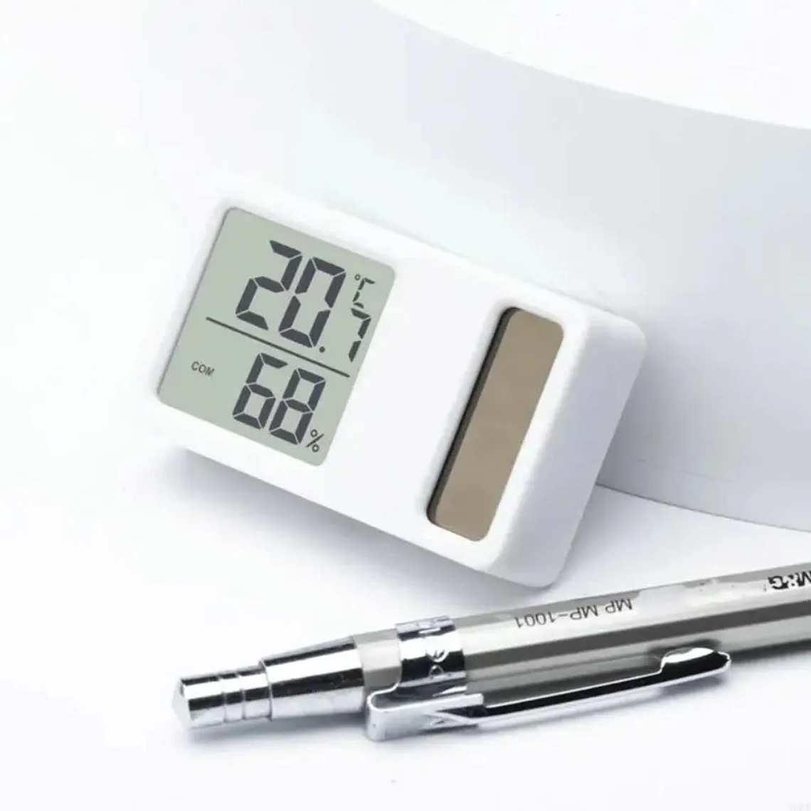 Termómetros con energía Solar 69HF, Mini medidor Digital de medición de temperatura y humedad de alta precisión, portátil 11