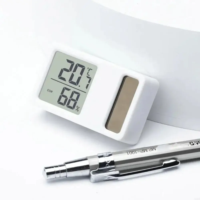 Termómetros con energía Solar 69HF, Mini medidor Digital de medición de temperatura y humedad de alta precisión, portátil 11