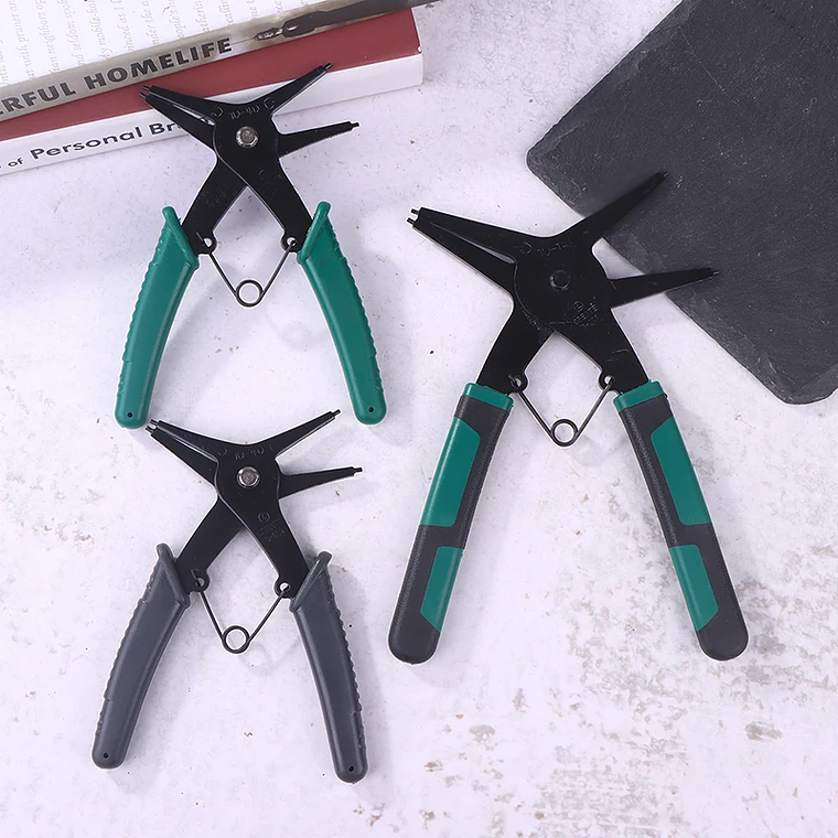 Alicates de anillo a presión, herramienta de engarzado multifuncional, removedor de anillo externo interno, alicates de retención, herramienta de mano 16