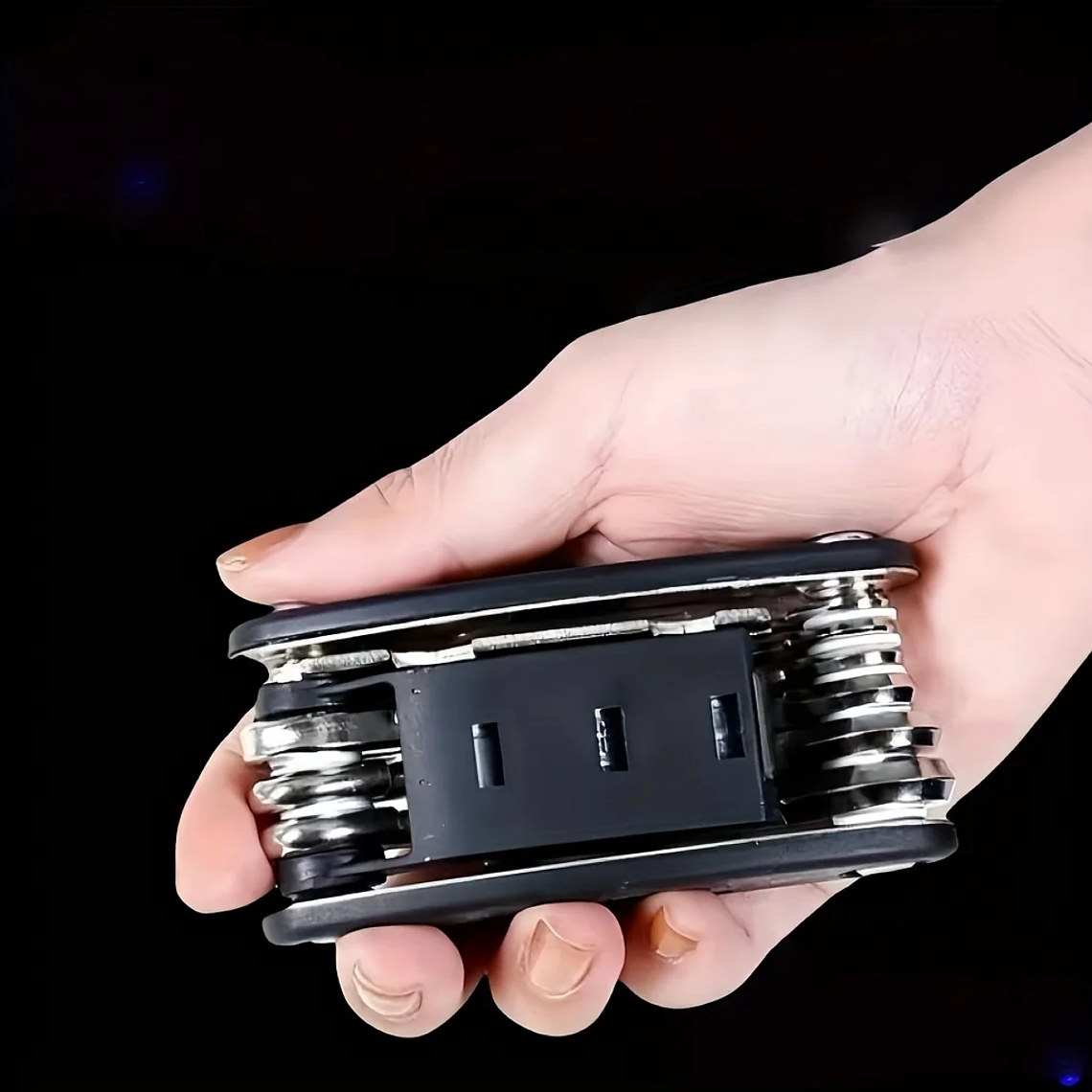 Juego de llaves de tubo 16 en 1, cabezal giratorio antideslizante. Acero Inoxidable Resistente para Reparaciones del Hogar y del Automóvil. Herramienta Fácil y Universal. 8