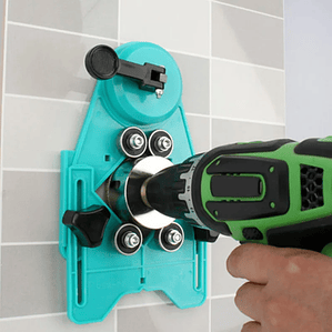 Juego de brocas de mampostería ajustables, guía de perforación para agujeros de vidrio y azulejos de cerámica, localizador de aberturas, cortador de cerámica, herramientas de construcción