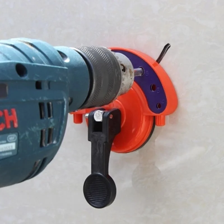 Juego de brocas de mampostería ajustables, guía de perforación para agujeros de vidrio y azulejos de cerámica, localizador de aberturas, cortador de cerámica, herramientas de construcción 5