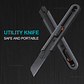 Cuchillo Multiusos Extensible Jimihome de 0.79 Pulgadas, Cortador de Papel con Hojas de Acero al Carbono, Navaja de Bolsillo con Bloqueo de Seguridad, Herramienta para Manualidades - Miniatura 8