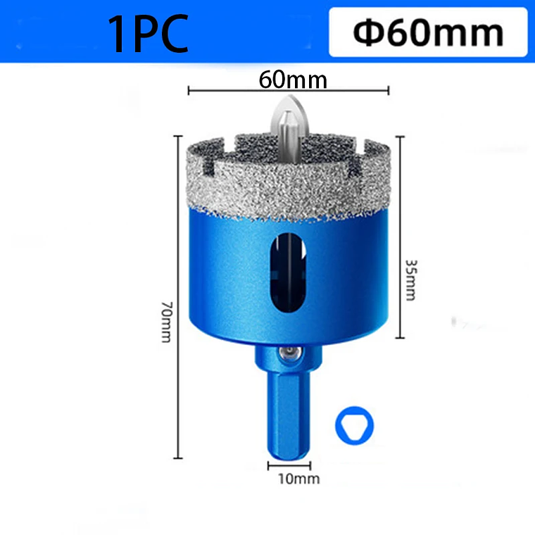 Juego de brocas de sierra perforadora de posicionamiento de azulejos soldada al vacío de 16-180 mm para azulejos de vidrio y cerámica - Juego de herramientas de broca soldada con diamante 22