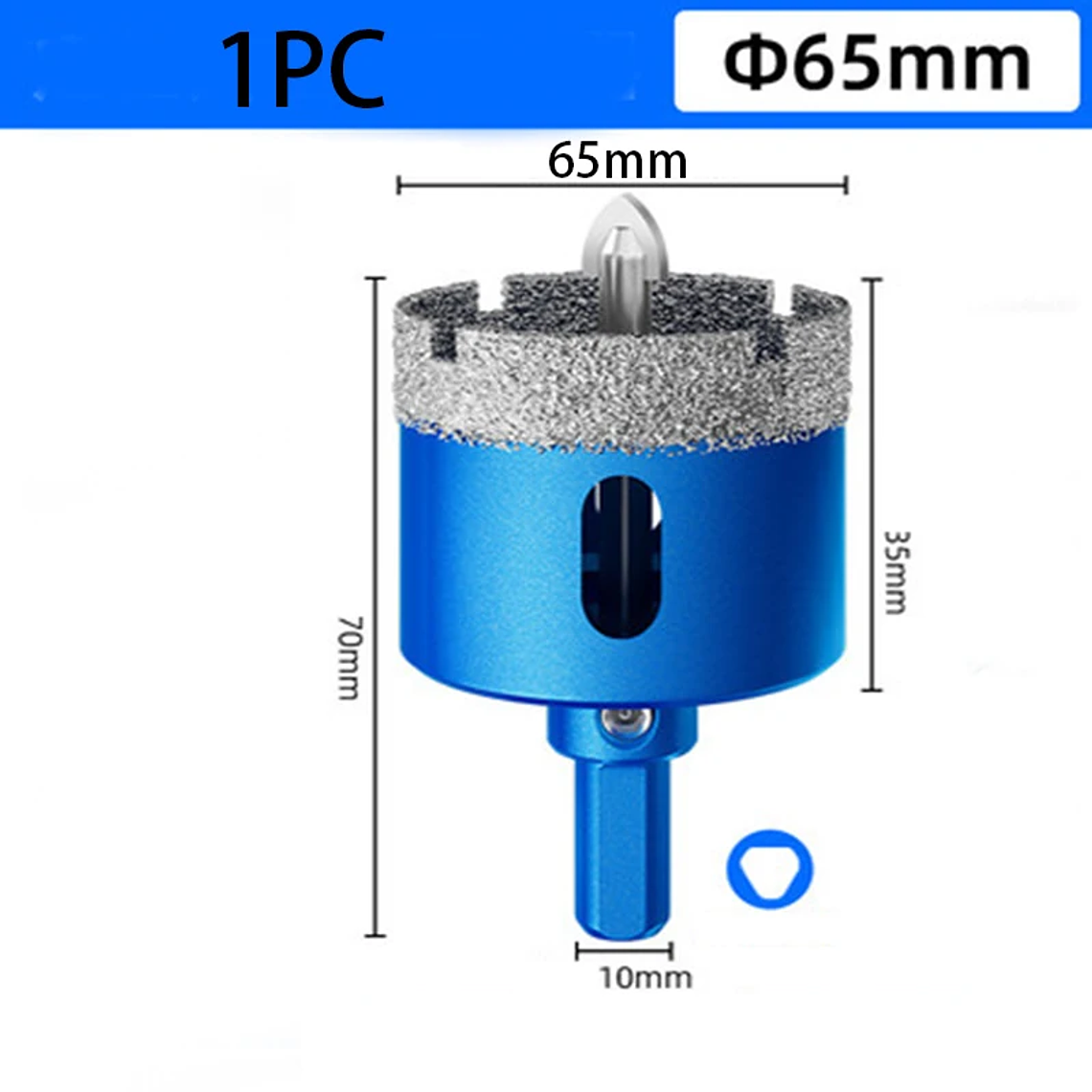 Juego de brocas de sierra perforadora de posicionamiento de azulejos soldada al vacío de 16-180 mm para azulejos de vidrio y cerámica - Juego de herramientas de broca soldada con diamante 23