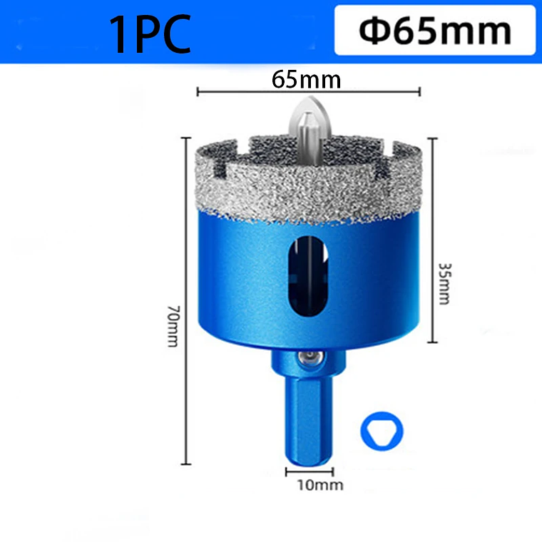 Juego de brocas de sierra perforadora de posicionamiento de azulejos soldada al vacío de 16-180 mm para azulejos de vidrio y cerámica - Juego de herramientas de broca soldada con diamante 23