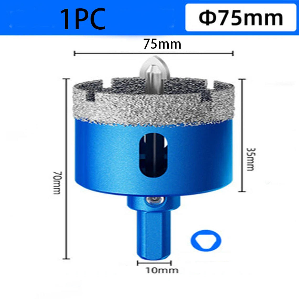 Juego de brocas de sierra perforadora de posicionamiento de azulejos soldada al vacío de 16-180 mm para azulejos de vidrio y cerámica - Juego de herramientas de broca soldada con diamante 25