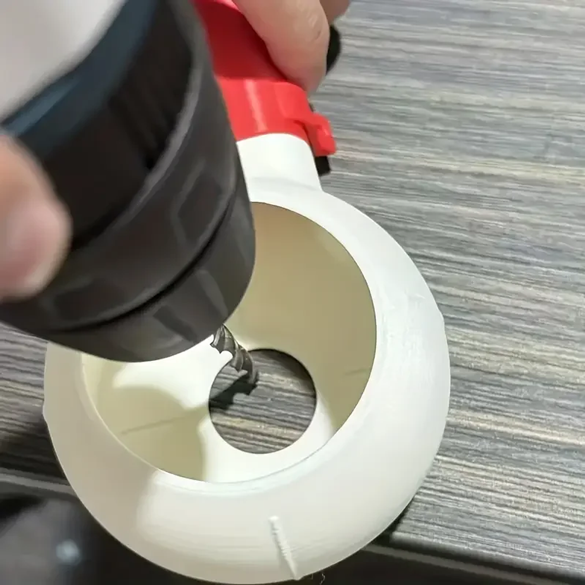 El colector de polvo de taladro con boquilla rotativa: el diseño de inclinación giratoria mantiene el polvo contiene, eficiente y fácil de limpiar, para bricolaje/construcción 6