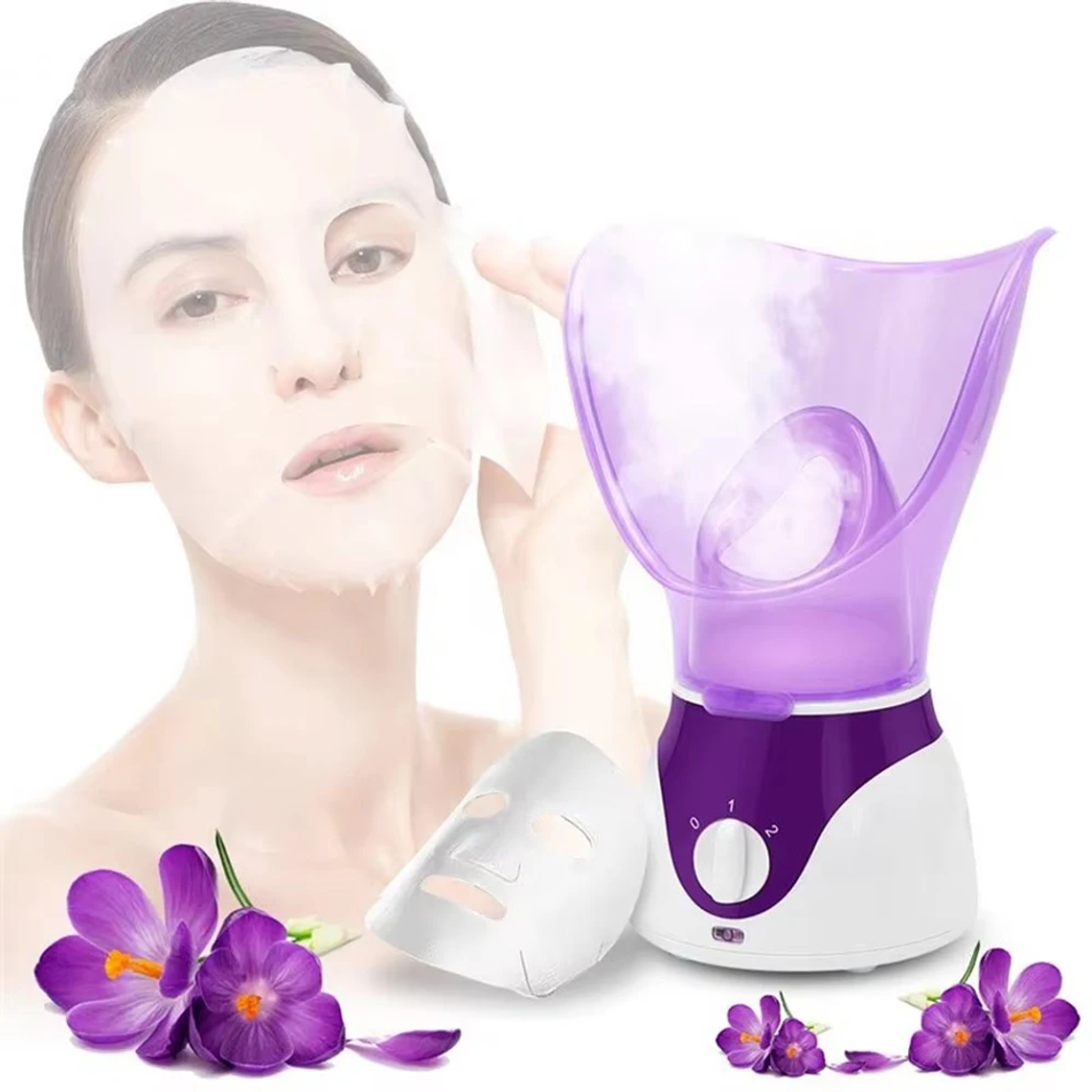 Inhalador de vapor para nariz, vaporizador Facial, pulverizador de calefacción Facial, humidificador de niebla Nasal portátil, vaporizador Facial, humidificador para el cuidado de la piel 8