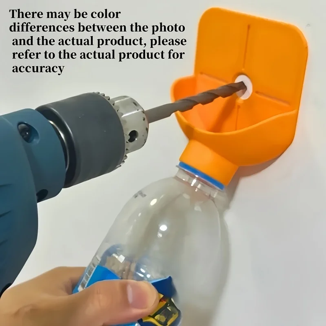 Un colector de polvo de agujero de taladro de plástico resistente y duradero, instalado en una botella normal, se convierte en un colector de polvo de agujero de taladro. 8