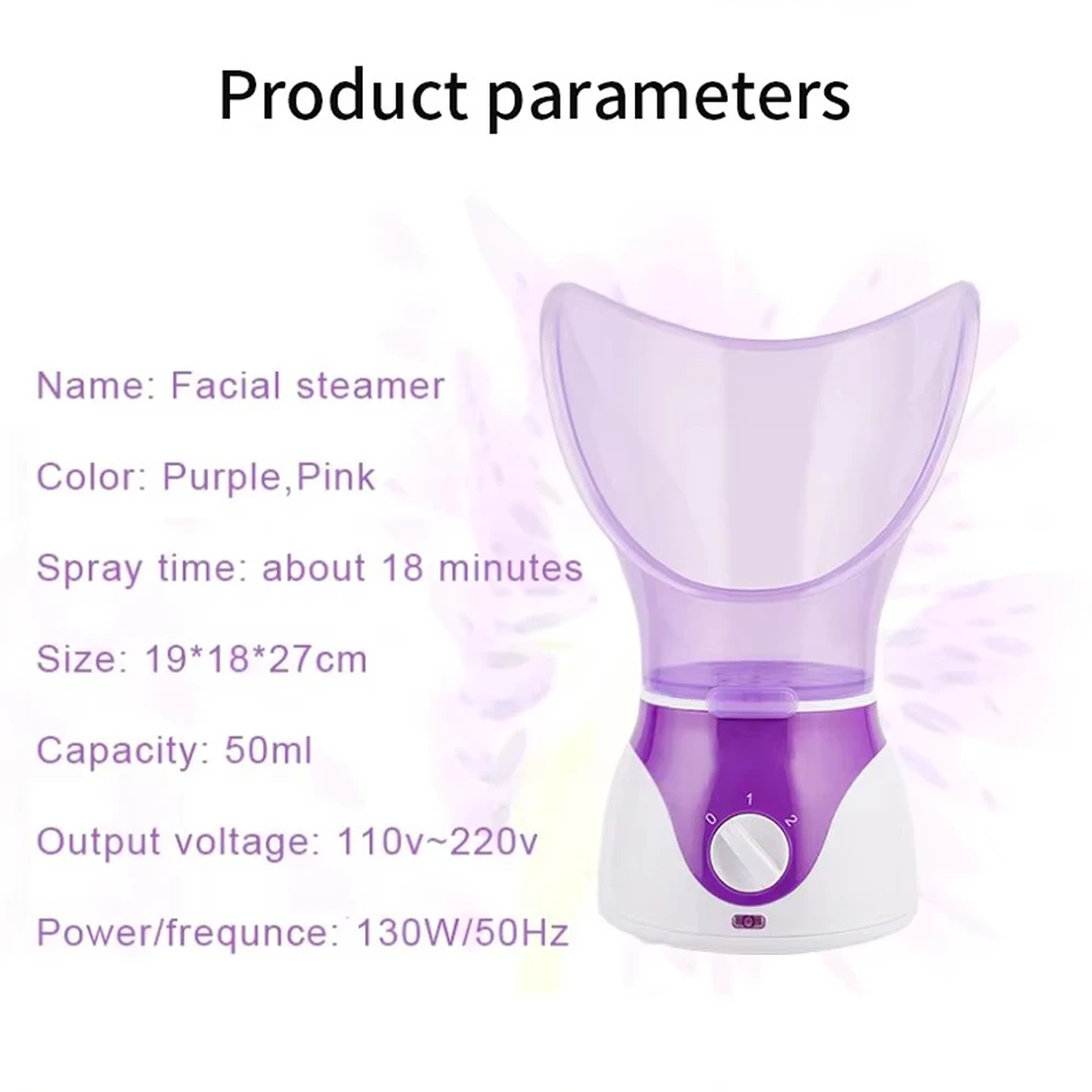 Inhalador de vapor para nariz, vaporizador Facial, pulverizador de calefacción Facial, humidificador de niebla Nasal portátil, vaporizador Facial, humidificador para el cuidado de la piel 17
