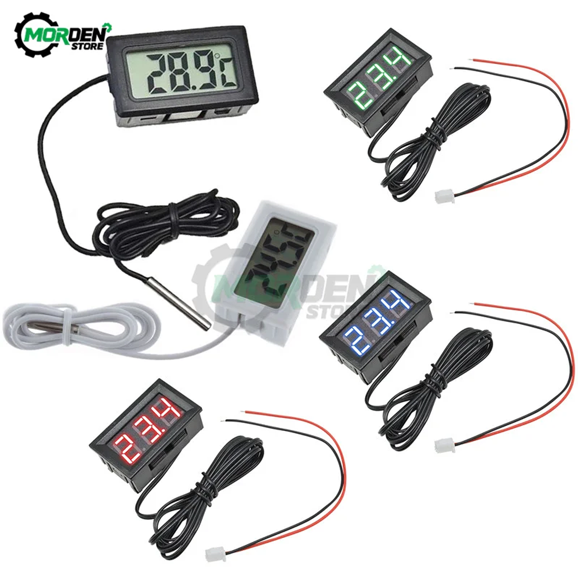 Termómetro Digital LCD de 1m y 2m para coche, refrigerador, congelador, Detector de temperatura para acuario, Monitor, probador, sonda del Sensor, TPM-10 FY-10 1