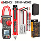 Pinza Amperimétrica Digital de 4000 Cuentas, Voltímetro de CC/CA de 400A, Multímetro, Amperímetro, Probador de Voltaje, Reparación de Automóviles, Probador de Temperatura Eléctrica - Thumbnail 9