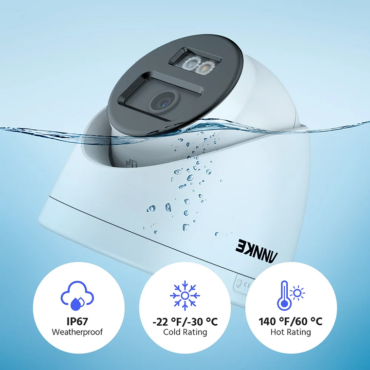 ANNKE-cámara de red con torreta de luz Dual inteligente, 12MP, lente de 2,8mm, detección de movimiento 2,0, micrófono incorporado, resistente al agua, hogar inteligente 5