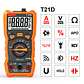 NJTY-multímetro Digital T21, profesional, valores eficaces verdaderos, marco de soporte magnético, voltímetro de ohmios, resistencia, corriente NCV, cable vivo, herramientas de bricolaje - Thumbnail 12