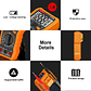 NJTY-multímetro Digital T21, profesional, valores eficaces verdaderos, marco de soporte magnético, voltímetro de ohmios, resistencia, corriente NCV, cable vivo, herramientas de bricolaje - Thumbnail 17