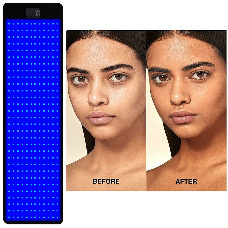 Estera de lámpara de bronceado, 360 Uds., estera de Yoga de masaje con luz azul, Control remoto, 8 modos y 20 engranajes, lámpara de solario de 100x40CM para el cuidado de la piel del bronceado 5