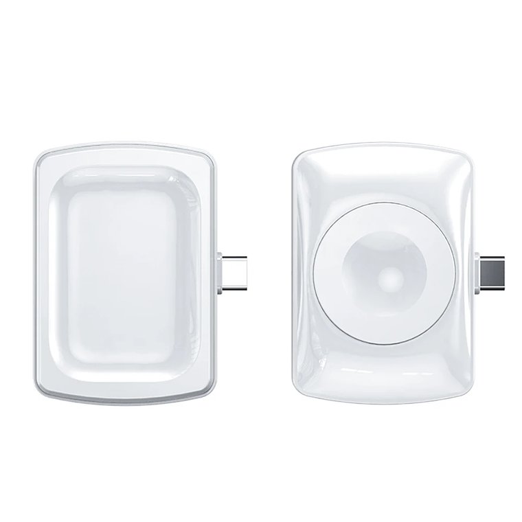 Cargador inalámbrico magnético 2 en 1, soporte para cargador de reloj inalámbrico USB C, estación de carga rápida, soporte para Apple Watch Series 1-10 12