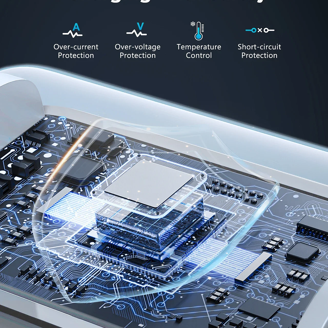 Cargador inalámbrico magnético para iPhone - Estación de carga segura magnética 3 en 1 para varios dispositivos Apple 5