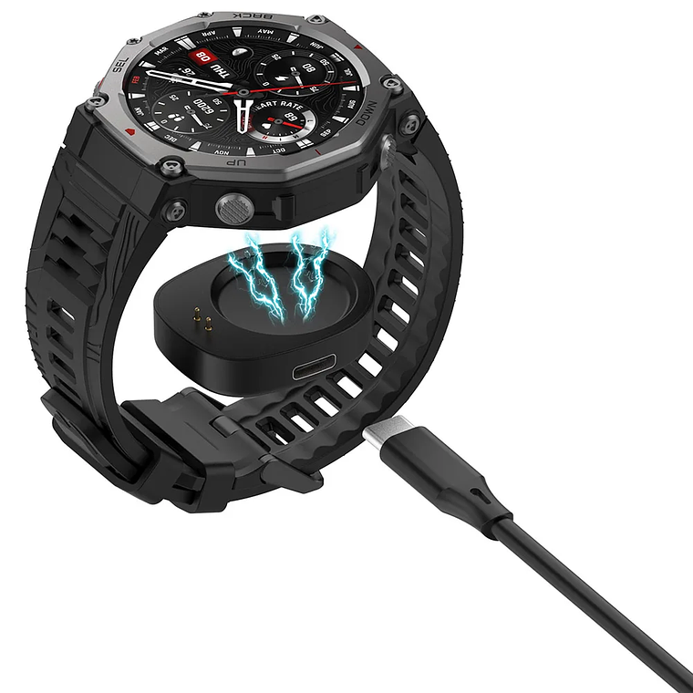 Adaptador de base de carga inalámbrica para relojes inteligentes Amazfit Balance y T Rex 3 con interfaz magnética, 1 ud. 2