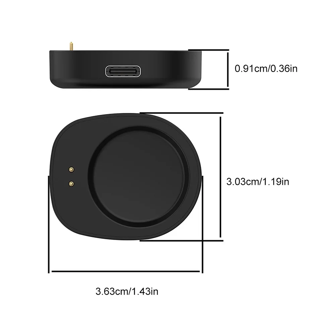 Adaptador de base de carga inalámbrica para relojes inteligentes Amazfit Balance y T Rex 3 con interfaz magnética, 1 ud. 6