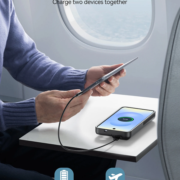 Funda de batería con cargador inalámbrico de 10000mAh para Samsung Galaxy S25 Plus, funda de alimentación portátil de 10000mAh con pantalla LED 5