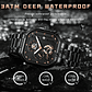 POEDAGAR Watch for Men Fashion Multifunction Chronograph Mens Quartz Watches Mesh Band Waterproof Casual Clock Sports Wristwatch - thumbnail 5