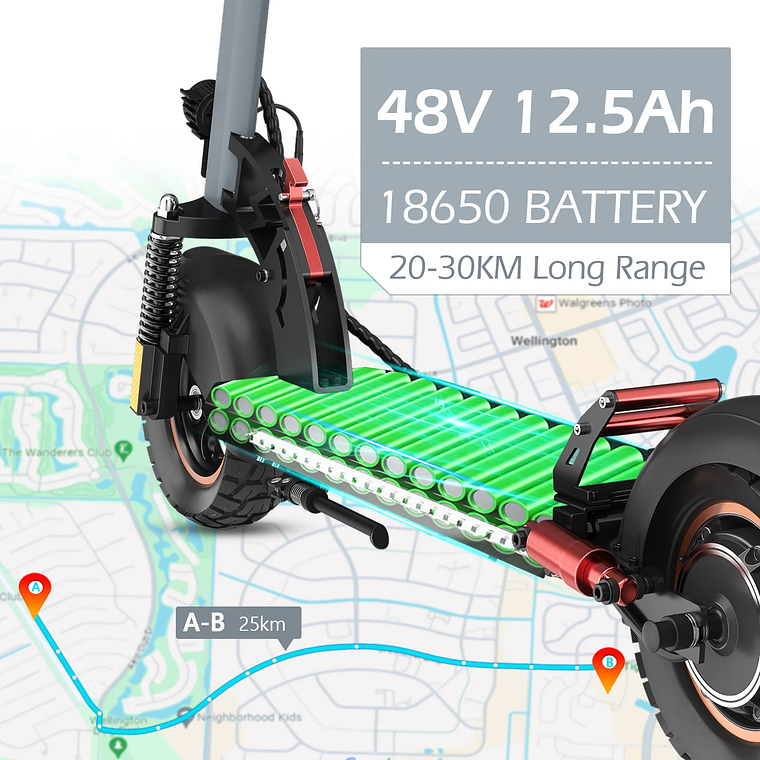 Europe USA Warehouse Dropshipping AOKDA A1 Electric Scooter 10Inch 800w Motor 2 Wheel Electric Scooter Adult 5