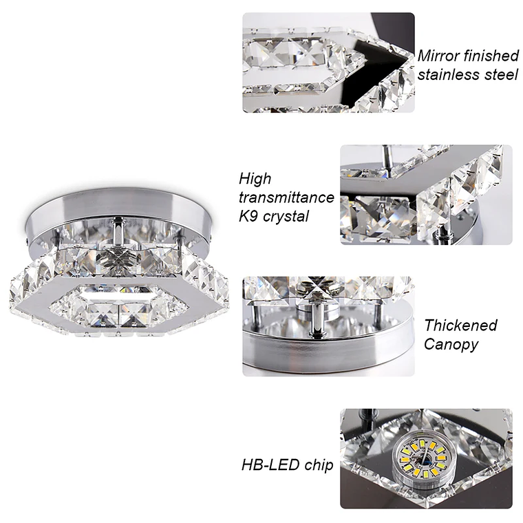 Led Ceiling Chandeliers Ceiling Luxury Pendant Light Modern Crystal Chandelier Ceiling Lights 5