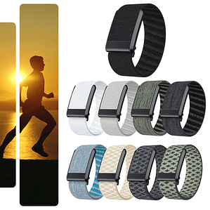 Bandas de bucle Banda de fitness de nailon Banda de seguimiento de fitness portátil transpirable Pulsera deportiva ajustable para Whoop 4.0 Mujeres Hombres