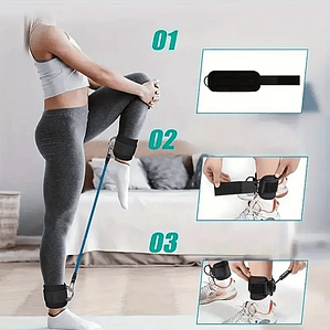 Puños de tobillo ajustables: correas de entrenamiento de piernas para entrenamiento de glúteos y muslos, accesorios de ejercicio para máquinas de cables, pesas de tobillo