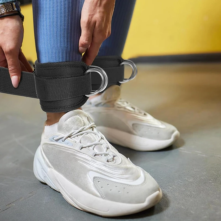 Puños de tobillo ajustables: correas de entrenamiento de piernas para entrenamiento de glúteos y muslos, accesorios de ejercicio para máquinas de cables, pesas de tobillo 3