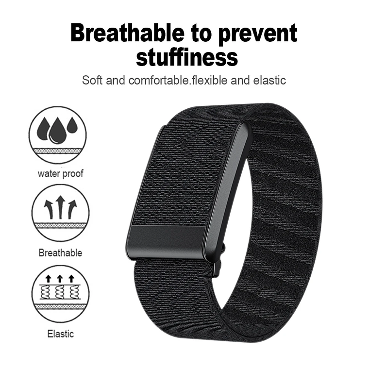Bandas de bucle Banda de fitness de nailon Banda de seguimiento de fitness portátil transpirable Pulsera deportiva ajustable para Whoop 4.0 Mujeres Hombres 3