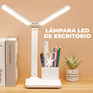 ELEGATE Dual Head ABS LED Desk Lamp with 3 Lighting Modes 6000K Daylight Ra80 85 Lm/W