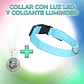 Illuminated Dog Cat Pet Collar with LED Light and Luminous Ball - Thumbnail 4