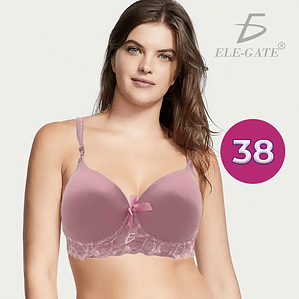 3-Hook Lace Back Bra - 38cm