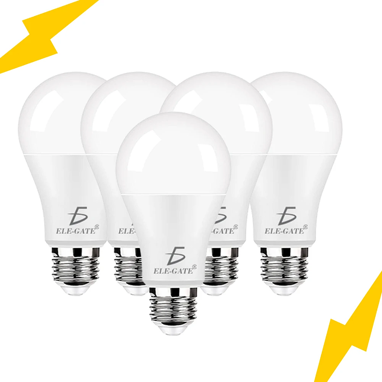 Pack of 5 ELEGATE 9W LED Bulbs 6500K Cold Light for Office Use 1