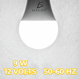 Pack of 5 ELEGATE 9W LED Bulbs 6500K Cold Light for Office Use