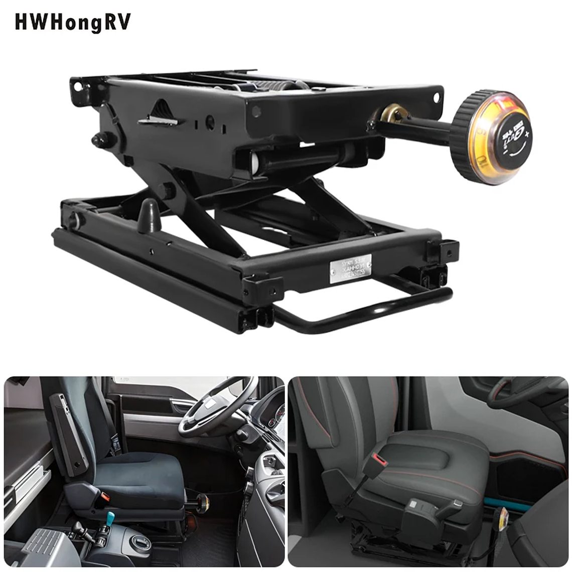 Universal Mechanical Suspension Seat Damping Base Lowering Seat with Front Handle Modified Car Seats 2