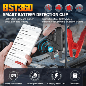 USA EU Warehouse LAUNCH BST360 Car Battery Tester Cranking Test Load Test 12V Battery Analyzer